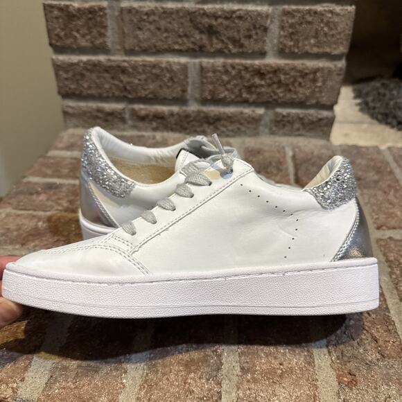 Vintage Havana Silver Glitter Star Ladies Shoes Size 8 - Picture 6 of 16